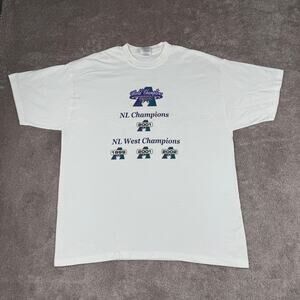 White Arizona Diamondbacks Baseball T-shirt World Champions 2001 Size XL